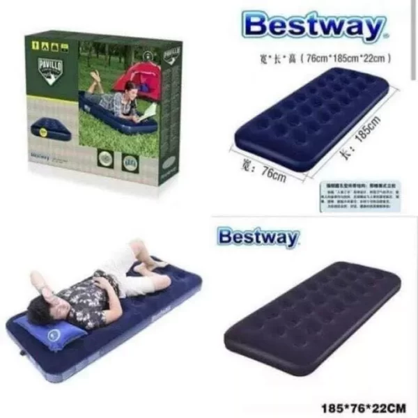 Inflatable single airbed